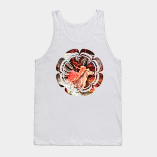 hands stalk warrior girl on horseback retro vintage Tank Top